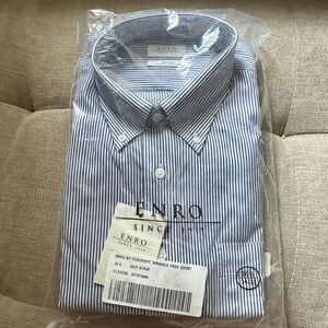ENRO by Foxcroft (NEW) Men's Long Sleeve Striped Dress Shirt (16.5 neck)